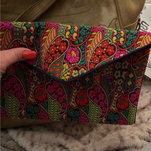 Colorful Paisley Clutch